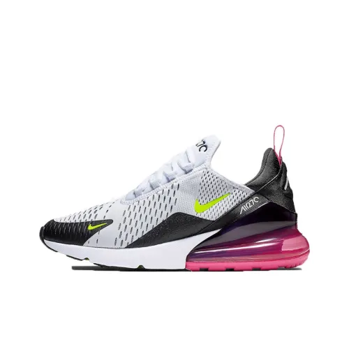 Nike Air Max 270 Low Топ Air Cushion Повседневные Беговые Кроссовки Мужские Серый Розовый