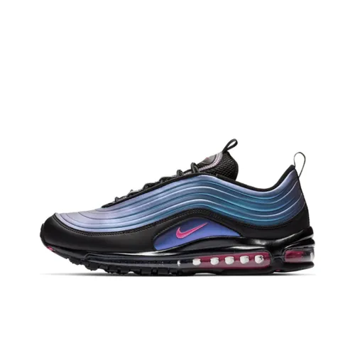 Nike Air Max 97 Амортизация Низкий Топ Повседневные Беговые Кроссовки Унисекс Черный Фиолетовый