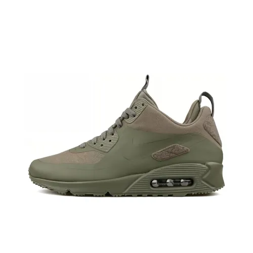 Nike Air Max 90 Low Топ Марафон Беговые кроссовки Мужской Темно-зеленый
