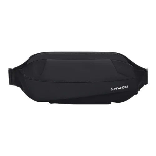 SEPTWOLVES Ткань Слинг-Сумка Поясная Сумка Плечевая Сумка Стандартная Мужская Черная