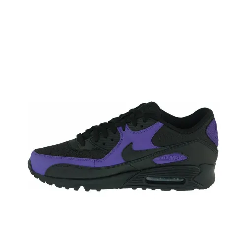 Nike Air Max 90 Low Топ Casual Мужской Фиолетовый Черный