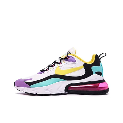 Nike Air Max 270 Low Топ Air Cushion Повседневные Беговые Кроссовки Мужские Ярко-фиолетовые