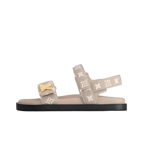 LOUIS VUITTON Sunset Beach Sandals Женские Taupe