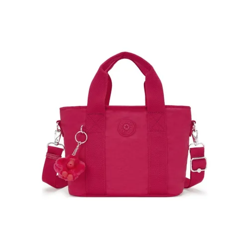 Kipling Переработанный полиамид Тоут Сумка Сумка для покупок Сумка через плечо Сумка Маленькая Женская Розовая Красная