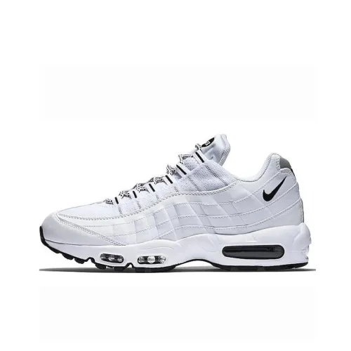 Nike Air Max 95 Амортизация Низкий Топ Беговые Кроссовки Мужские Черный Белый