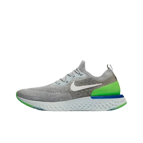 Nike Epic React Flyknit 1 Противоскользящий Устойчивый к износу Легкий Низкий Топ Марафон Беговые кроссовки Унисекс