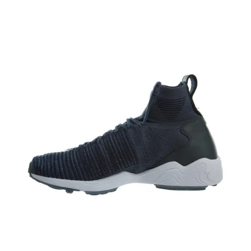 Nike Zoom Mercurial Flyknit Нескользящий Легкий Высокий Топ Беговые кроссовки Унисекс Темно-синий
