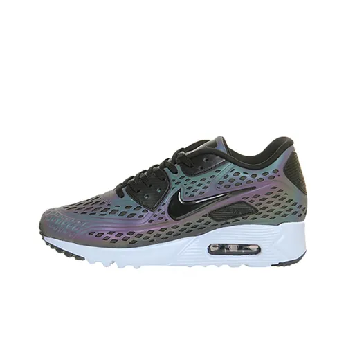 Nike Air Max 90 Low Топ Марафон Бег Мужской Электрическое свечение Синий