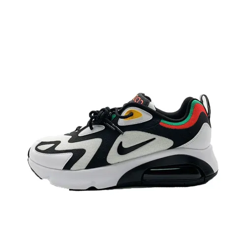 Nike Air Max 200 Low Топ Повседневные Беговые Кроссовки Мужские Черно-Белые