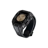 Чёрный корпус, серый ремешок