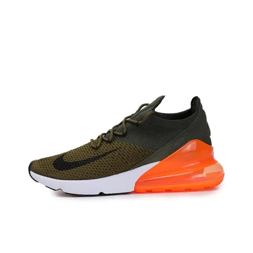 Nike Air Max 270 Low Топ Марафон Беговые кроссовки Мужской Оливково-зеленый