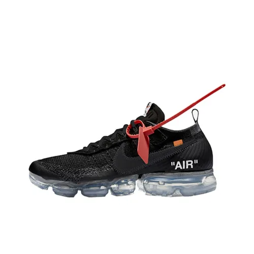 OFF Белый x Nike Air Vapormax Амортизация и Дышащий Низкий Топ Air Cushion Повседневные Беговые Кроссовки Унисекс Черный