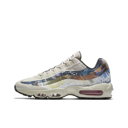 Nike Air Max 95 Low Топ Марафон Беговые кроссовки Мужской Бежевый
