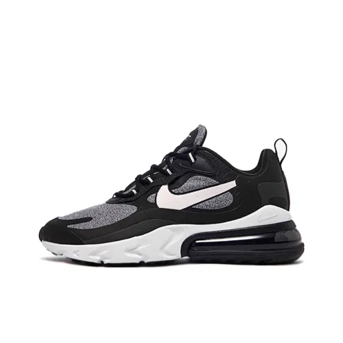 Nike Air Max 270 React Low Топ Беговые кроссовки Мужской Черный Серый