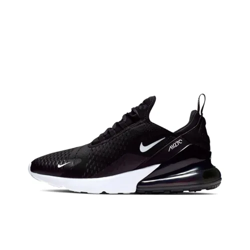 Nike Air Max 270 Low Топ Air Cushion Повседневные Беговые Кроссовки Унисекс Черный Белый