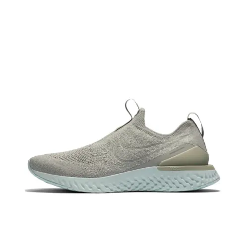 Nike Epic Phantom React Flyknit Нескользящий Легкий Низкий Топ Марафон Беговые кроссовки Мужской Зеленый