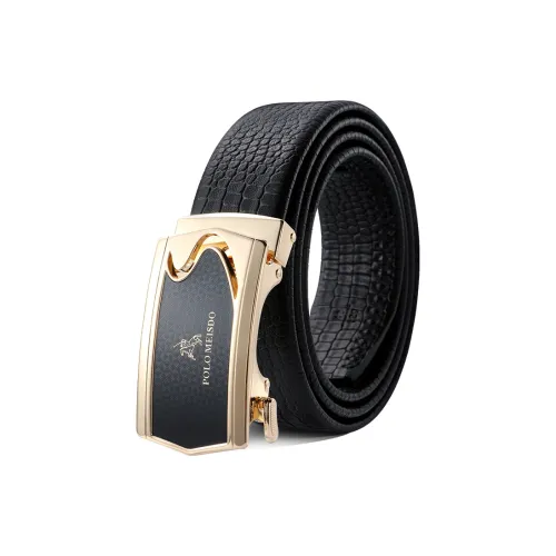 POLOMEISDO Телячья кожа повседневный минималистский стиль ремень бизнес универсальный ремень Loop мужской золотой ширина 3,5 см