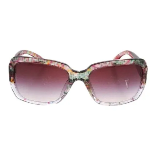 CHANEL Акриловые Прямоугольные Солнцезащитные Очки Женские Многоцветные