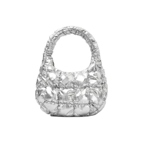 COS Полиэстер Сумка Мини Женская Серебряная