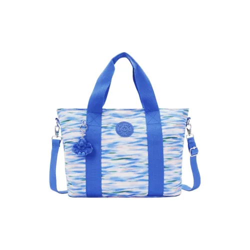 Kipling Полиэстер Сумка Большая Женская Синяя Белая
