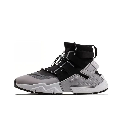 Nike Shock Absorbers Slip-Resistant High Top Marathon Running Shoes Unisex Gray Найк Шок Абсорберз Слип-Резистент Хай Топ Марафон Беговые Кроссовки Унисекс Серый