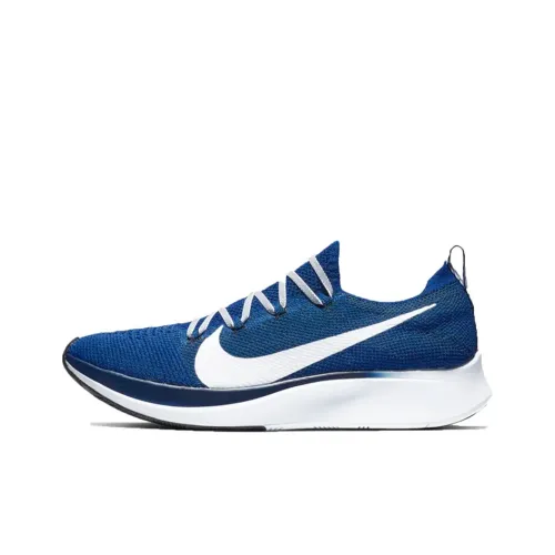 Nike Zoom Fly 1 Non Slip Легкий Низкий Топ Беговые кроссовки Мужские Синие Спортивные