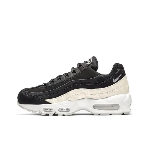 Nike Air Max 95 Low Топ Марафон Беговые кроссовки Женские Черный белый