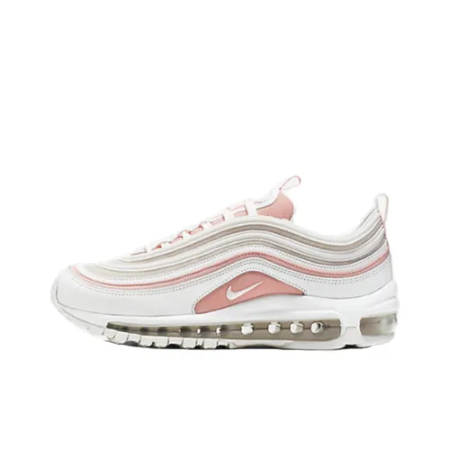 Nike Air Max 97 Slip Resistant Abrasion Resistant Дышащий Низкий Топ Повседневные Беговые кроссовки Женские Белые