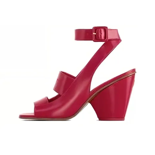 LOUIS VUITTON Trinity One Ремешок Сандалии 8 см Женские Красные