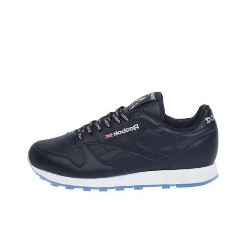 Reebok Classic Leather Low Топ Бег на длинные дистанции Обувь Унисекс Черный воин
