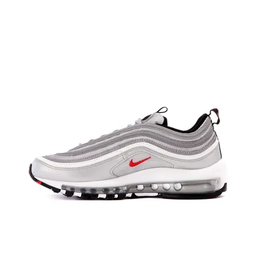Nike Air Max 97 Low Беговые кроссовки Женские Серебряные Bullet 2016 2017