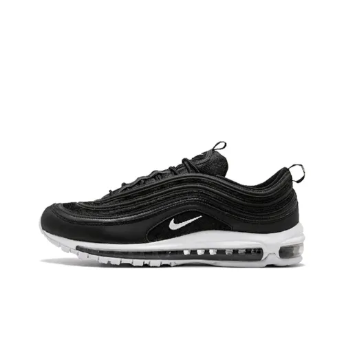 Nike Air Max 97 Амортизация Низкий Топ Повседневная Беговая Обувь Унисекс Черный Белый