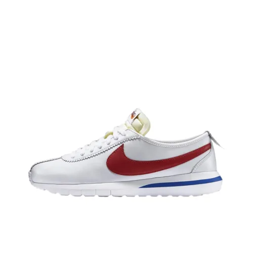 Nike Cortez Slip-on Резистентные Низкие Беговые кроссовки Мужские Белый Красный Синий