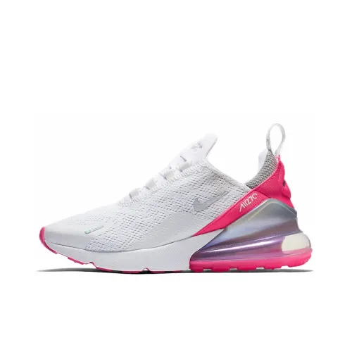 Nike Air Max 270 Low Топ Тренировочные Беговые Кроссовки Женские Белые Розовые