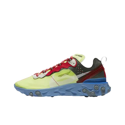 Nike React Element 87 Амортизация Износостойкий Низкий Топ Повседневные Беговые Кроссовки Унисекс Синий Зеленый Красный