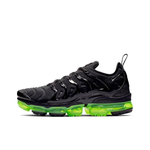 Nike Vapormax Plus Low Топ Повседневные Беговые Кроссовки Унисекс Черный Зеленый