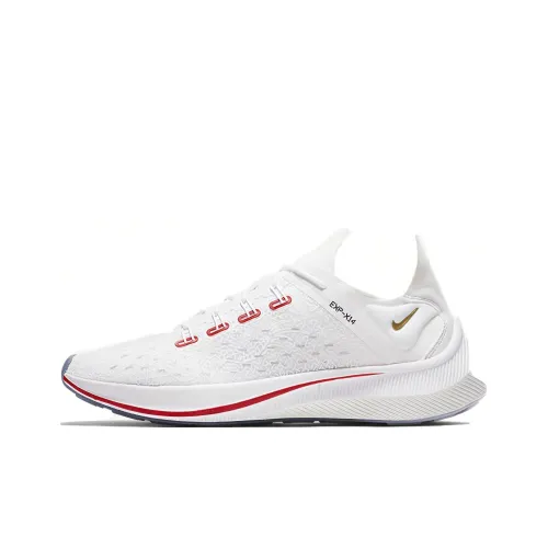 Nike EXP X14 Амортизация Поддержка Низкий Верх Повседневные Беговые Кроссовки Унисекс Белый