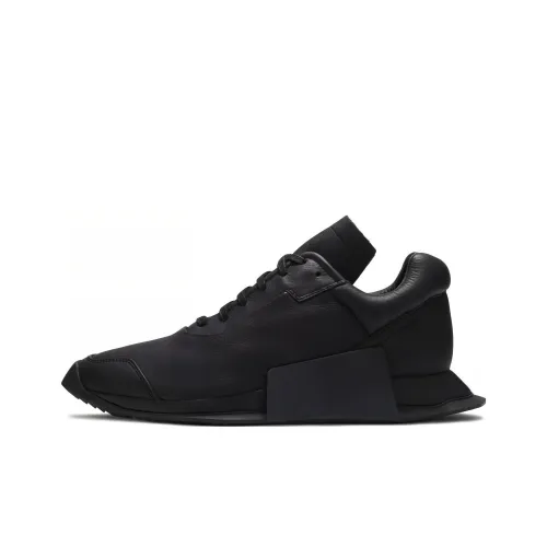 RICK OWENS совместный бренд x Adidas Originals Level Runner Амортизирующие низкие беговые кроссовки с противоскользящим эффектом унисекс черный