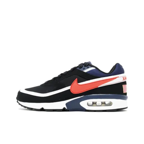 Nike Air Max BW Low Топ Беговые кроссовки Унисекс Черный синий красный 2016