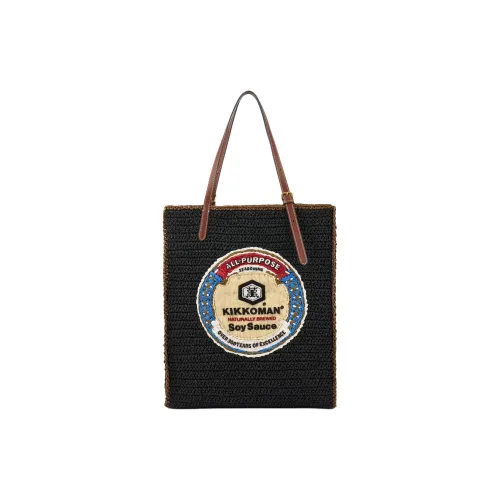 Anya Hindmarch Raffia с гладкой кожей тоут-сумка сумка для покупок сумка женская черный