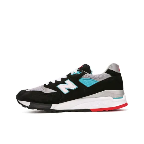 New Balance NB 998 Low Топ Беговые кроссовки Унисекс Черный Синий
