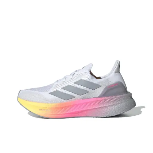 Adidas Ultraboost 5,0 Беговые кроссовки Низкий топ Серый Белый Женские