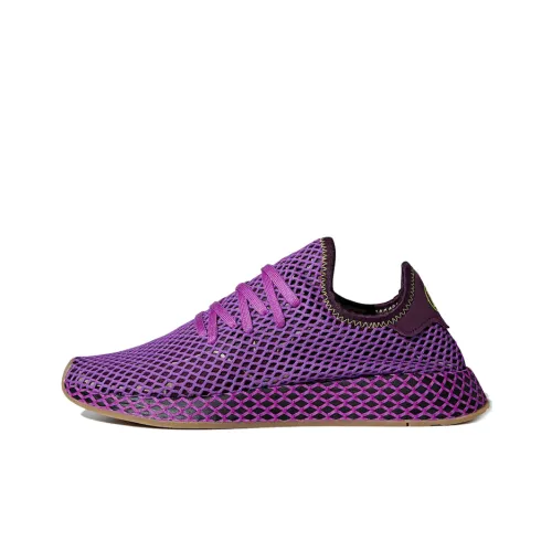 Dragon Ball Z x Adidas Originals Deerupt Shock Absorbers Slip-Resistant Low-Top Rubber Running Shoes Unisex Purple