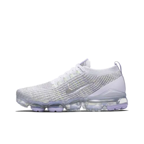 Nike VaporMax Flyknit 3,0 Low Топ Беговые кроссовки Женские Белый Фиолетовый