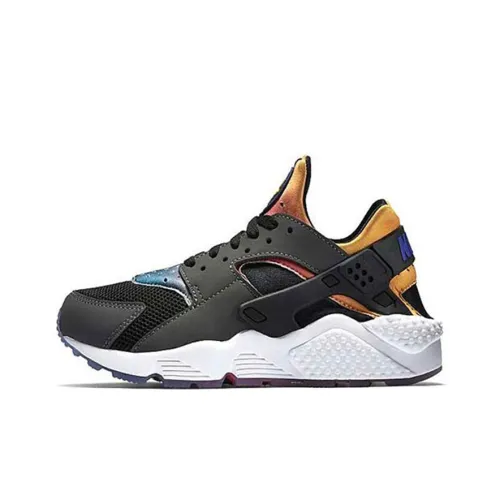 Nike Air Huarache Shock Absorbers Slip-Resistant MID Топ Беговые кроссовки Мужские Многоцветные Черные