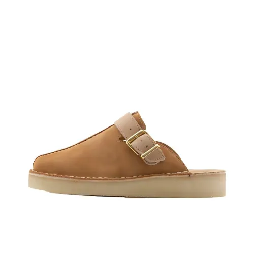 Clarks Домашние тапочки с резиновым покрытием женские коричневые