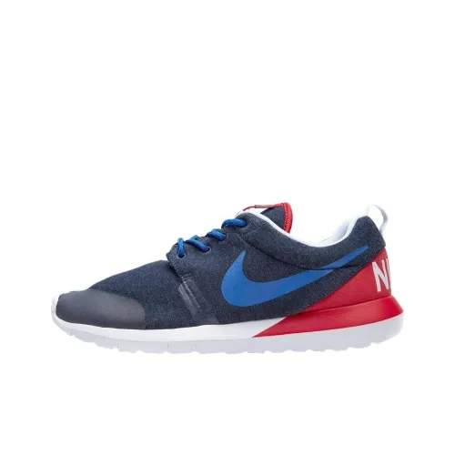 Nike Roshe Run Low Беговые кроссовки Топ Мужские Синий Красный
