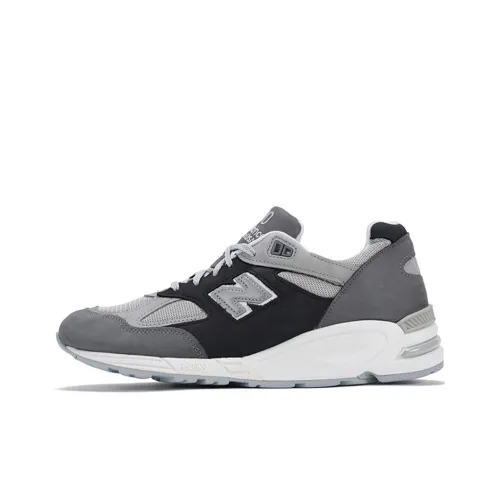 New Balance NB 990 V2 MID Топ Повседневный Городской Коммутирование Беговые кроссовки Унисекс Черный Серый