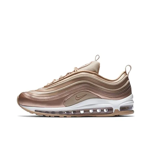 Nike Air Max 97 Low Топ Марафон Беговые кроссовки Женские Золотые