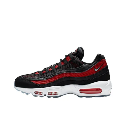 Nike Air Max 95 Low Беговые кроссовки Мужские Черные Красные